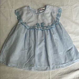 Blue and White Kids Dress